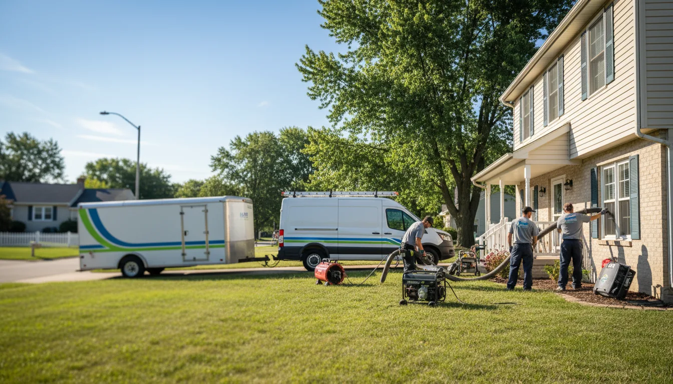 Flooded Basement Restoration And Cleanup With Repair in Delong, IN near me